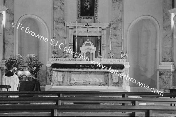 ST FRANCIS XAVIERS  RELIC EXPOSED IN CHAPEL FLASH